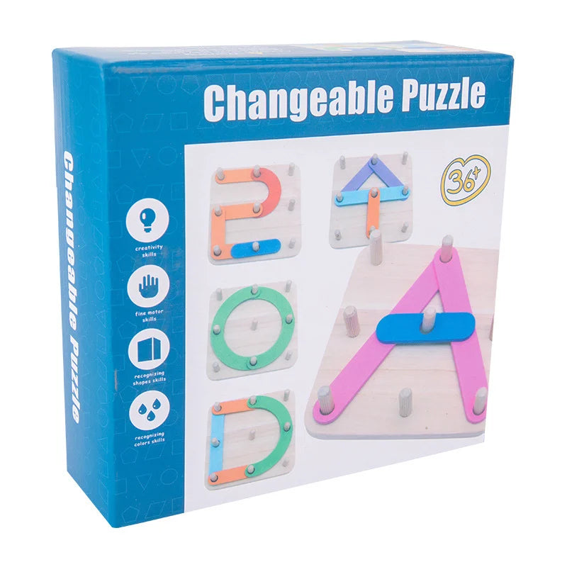 Montessori Pegboard Puzzle