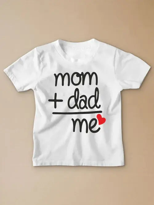 Mom+Dad= Me Kids T-Shirt