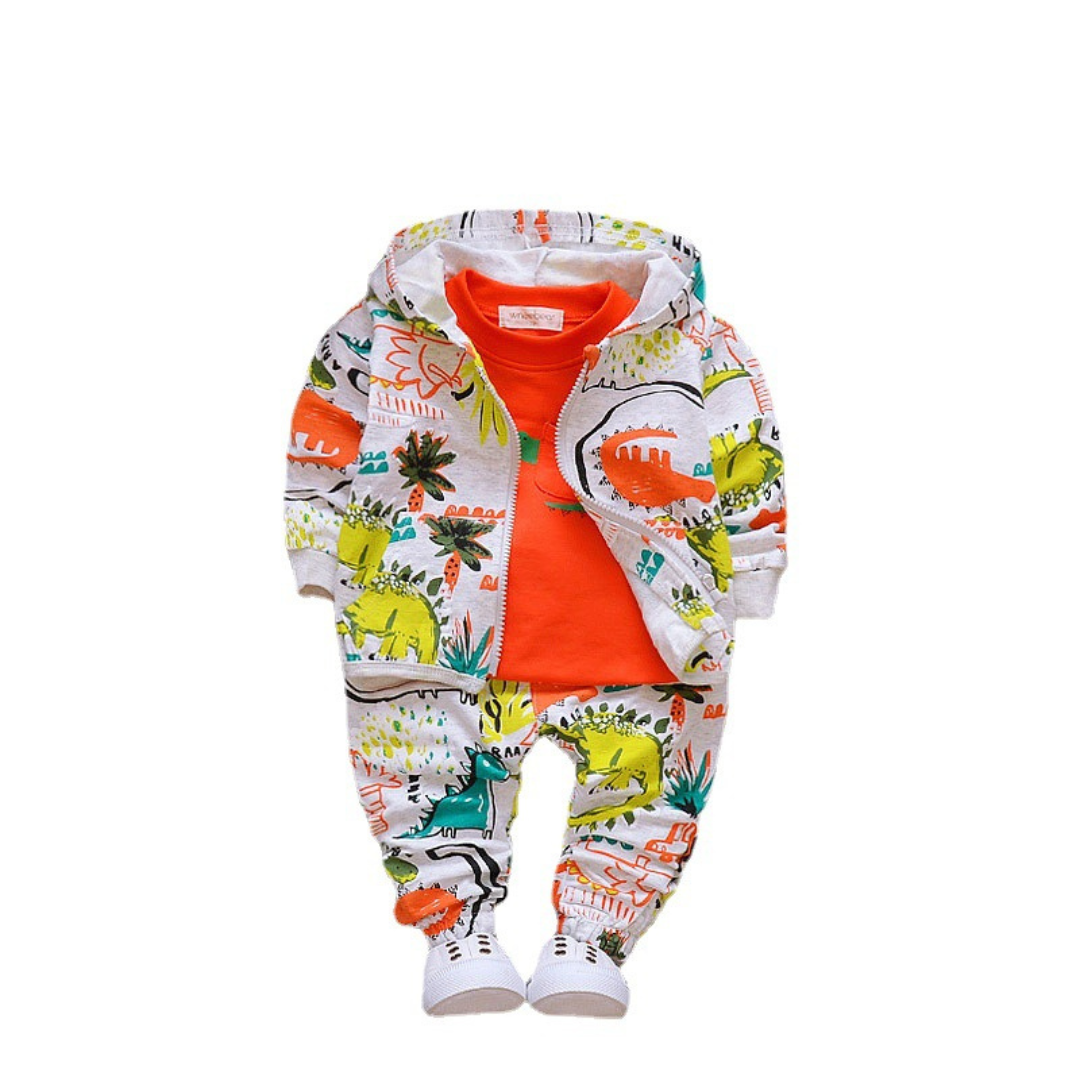 Boys Long-Sleeved Charming Handsome Three-piece Suit
