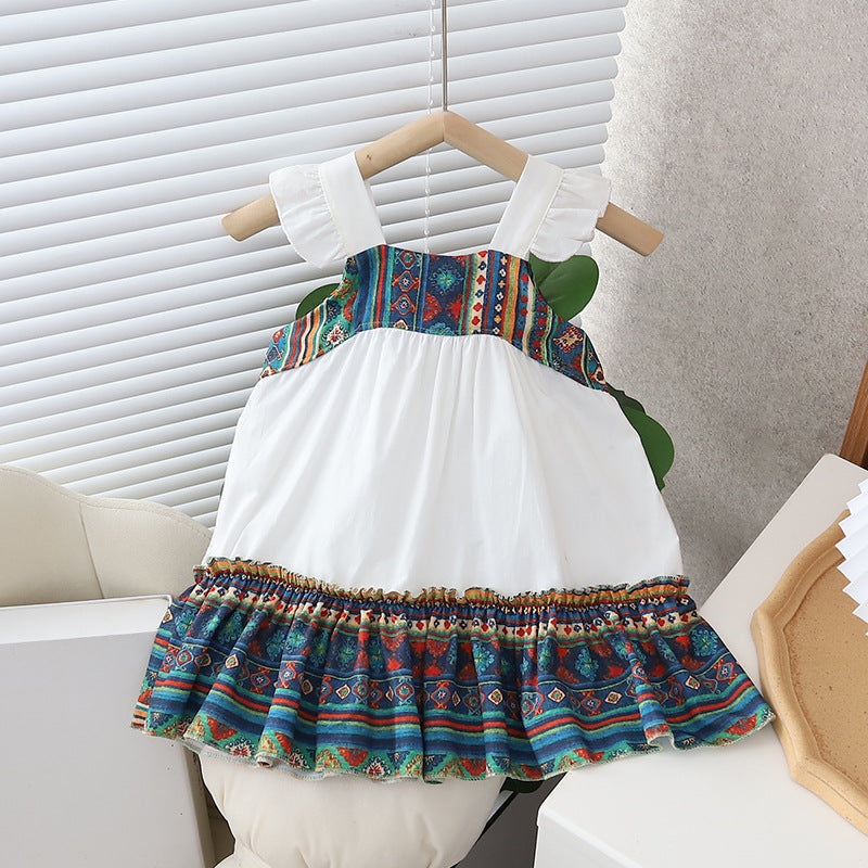 Girls Ethnic Style Skirt Dress