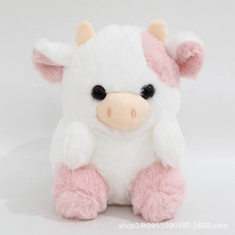 Cute and Cuddly Pink Colored Cow Plush Toy