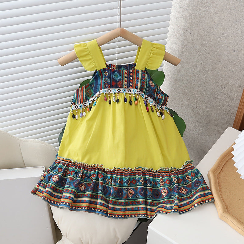 Girls Ethnic Style Skirt Dress