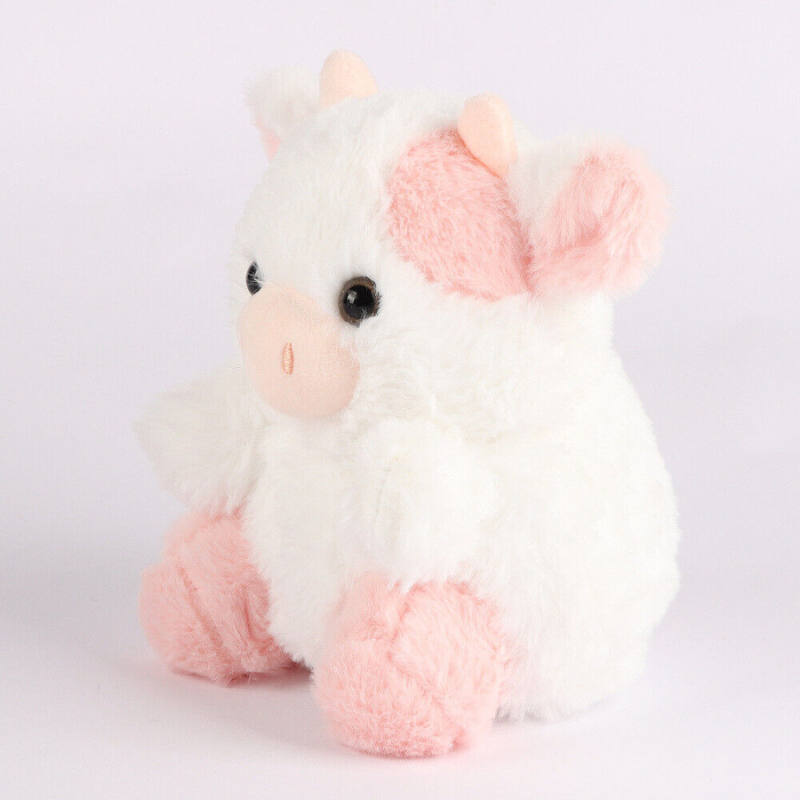 Cute and Cuddly Pink Colored Cow Plush Toy
